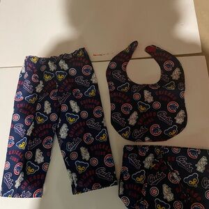 Chicago Cubs Pants, Gift Bag, Bib 12 Months